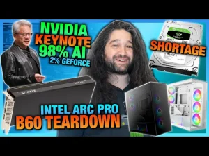 HW News – NVIDIA’s 98% AI Plans, Storage Shortage from AI Use, Arctic Case, Intel B60 GPU